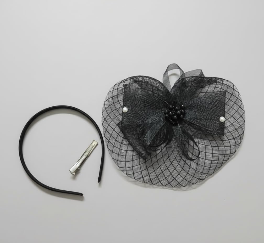 2 in 1 Hair Clip & Hair Band, Alligator Clip, for girls and kids Color Black