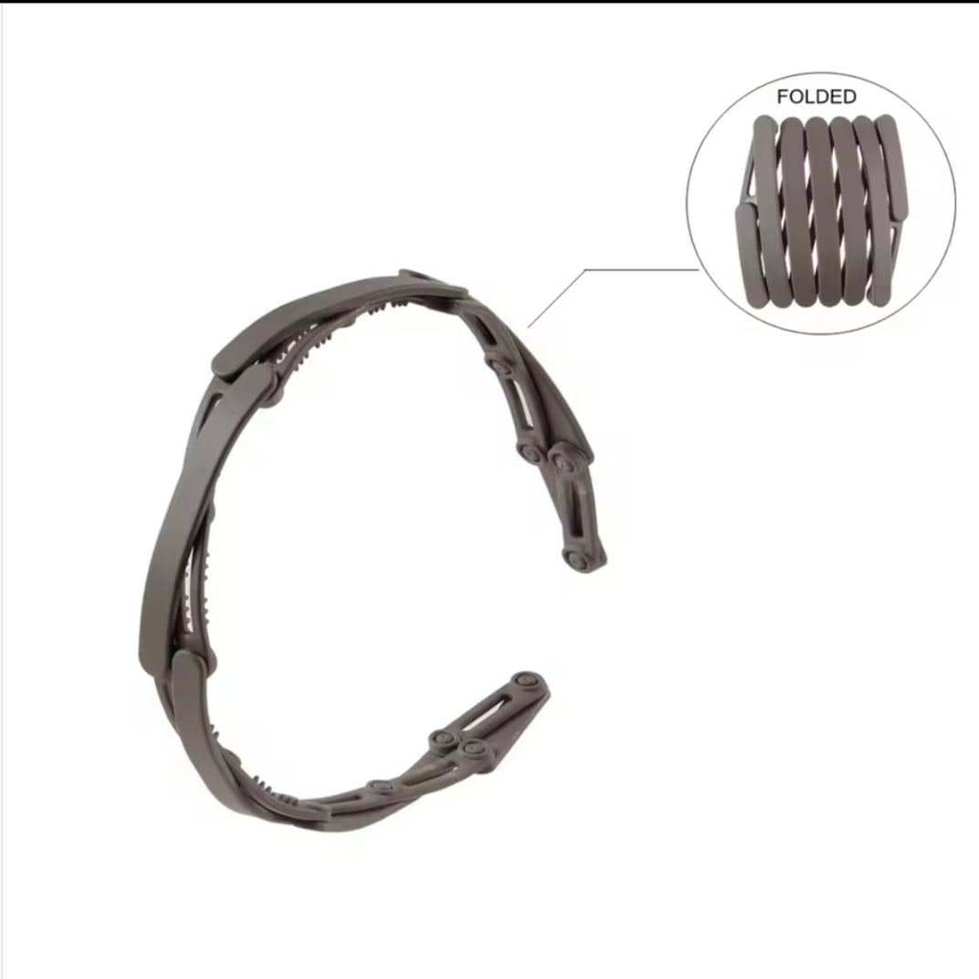 Matte Foldable Headbands for Women & Girls | Compact Portable Non Slip Comb Hair Band with Retractable Teeth, Pack of 1