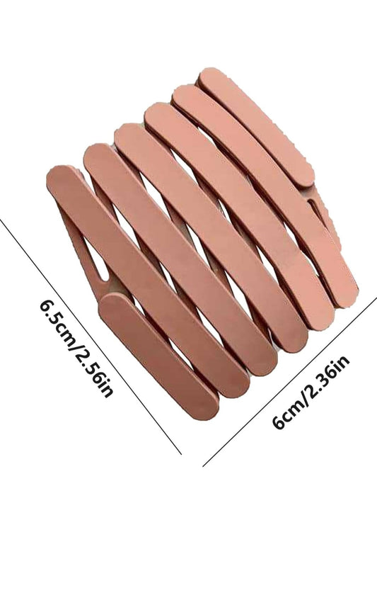 Matte Foldable Headbands for Women & Girls | Compact Portable Non Slip Comb Hair Band with Retractable Teeth, Pack of 1