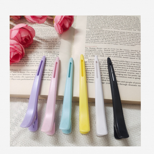Kishmehar Cute  Alligator Hair Clips Set –& Bookmarks for Girls Hair Clip (Multicolor)